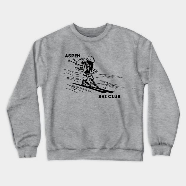 Aspen Ski Club - Skiing - Winter Crewneck Sweatshirt by Mrs. Honey's Hive